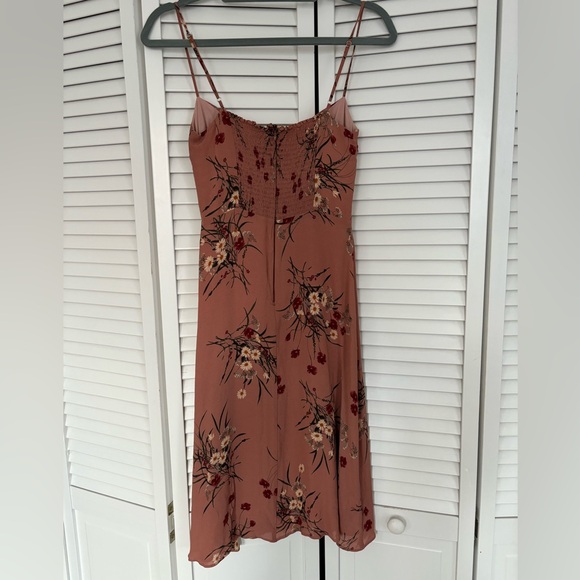 Reformation Odele Dusty Pink Floral Midi Dress - Size 4 - Picture 8 of 10